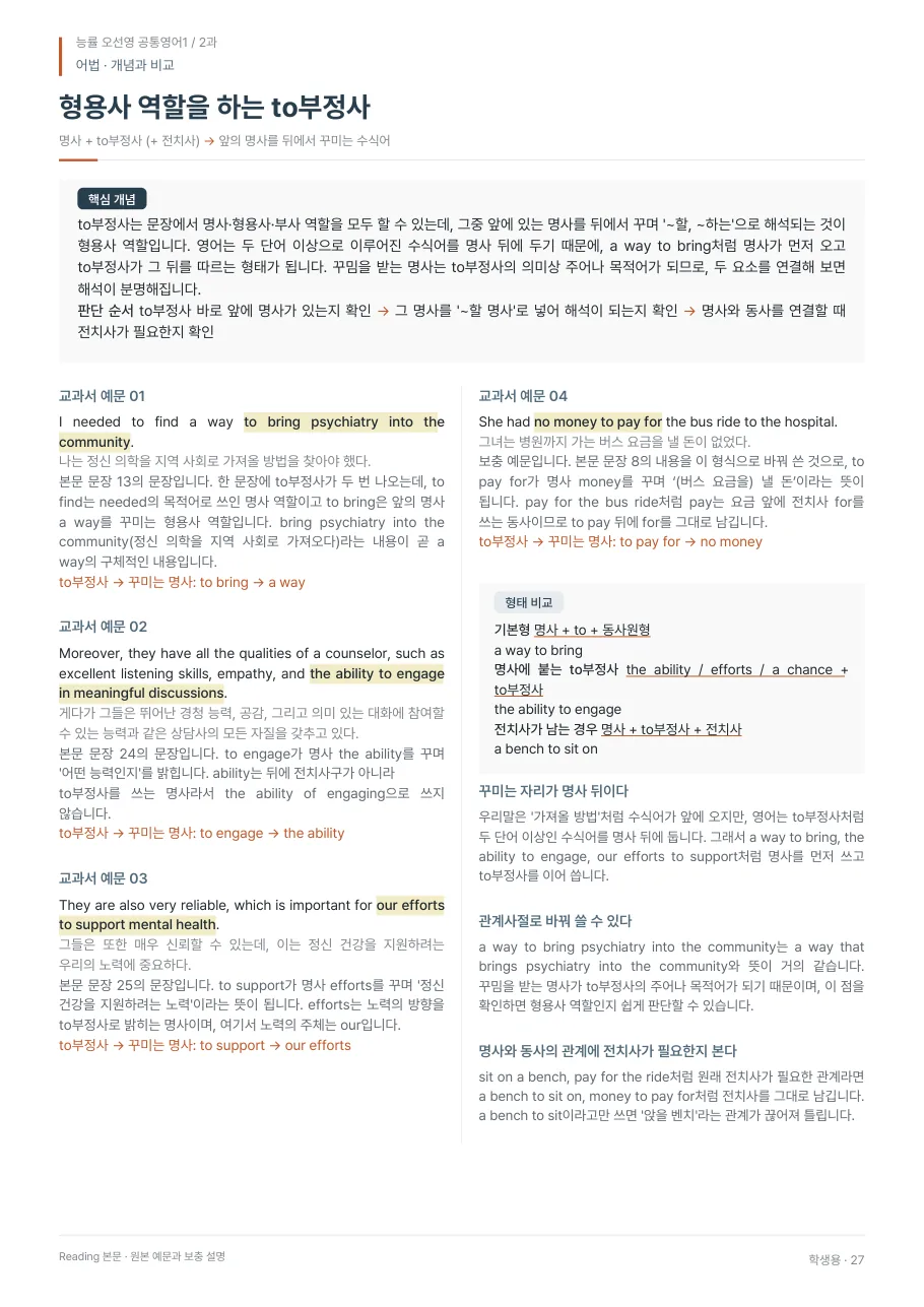 2과 학생용 · 어법 지면