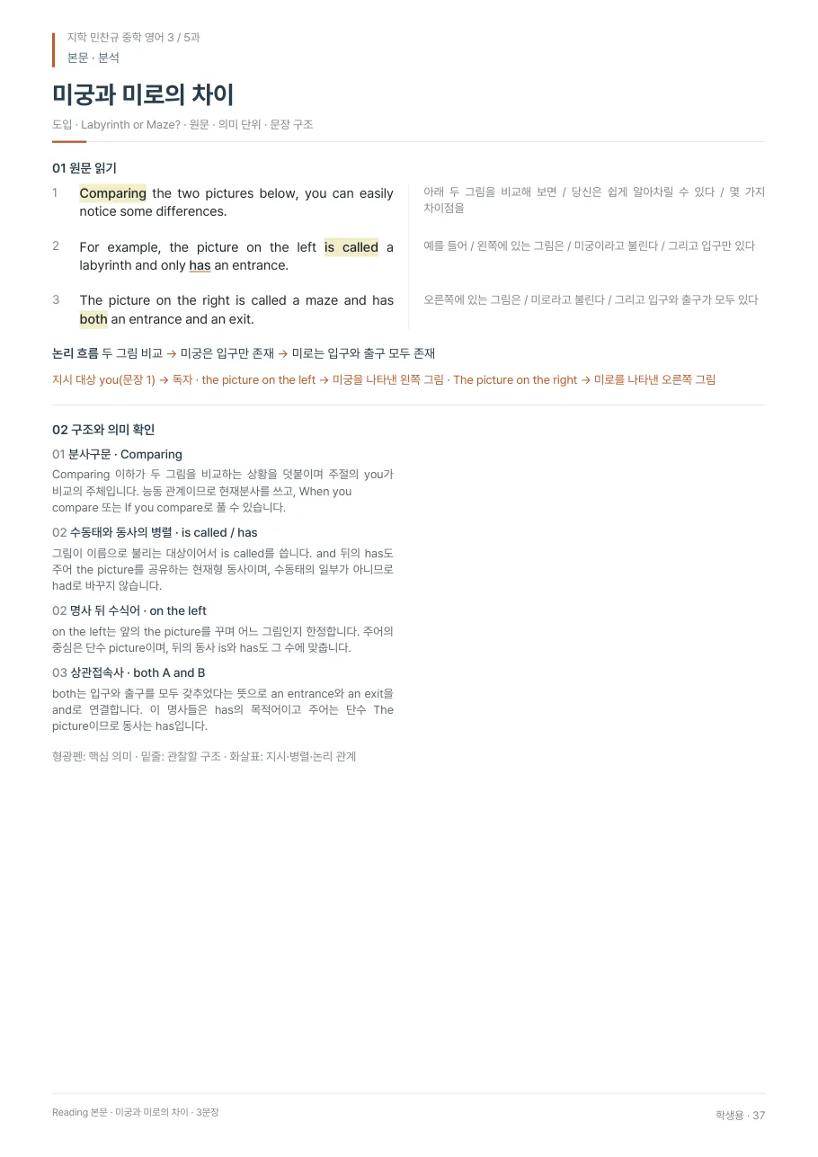 5과 학생용 · 본문 지면
