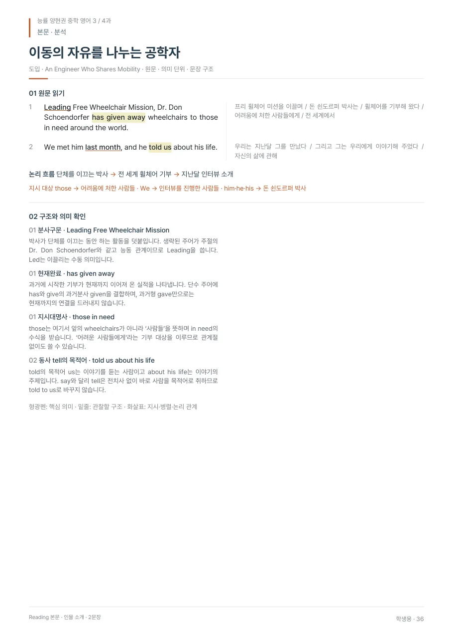 4과 학생용 · 본문 지면